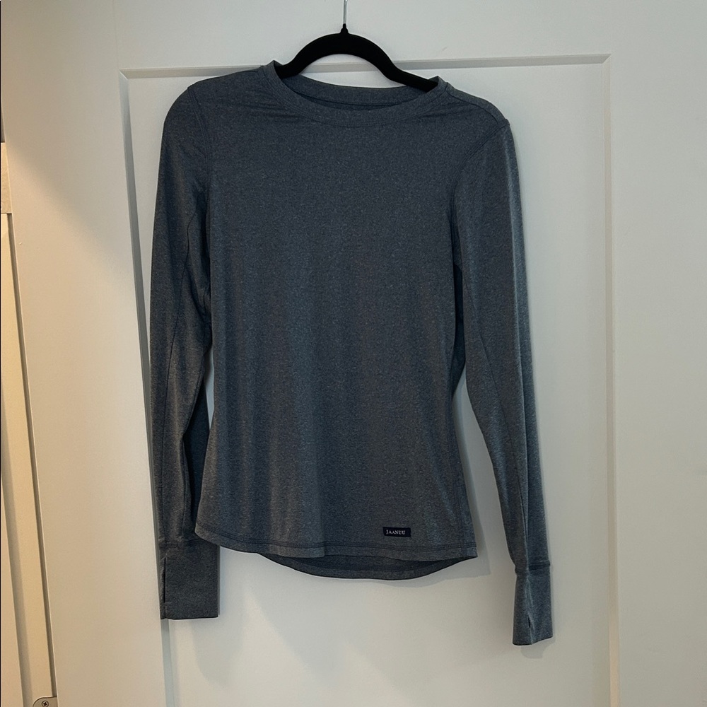 Jaanuu Heathered Charcoal Long Sleeve Tee